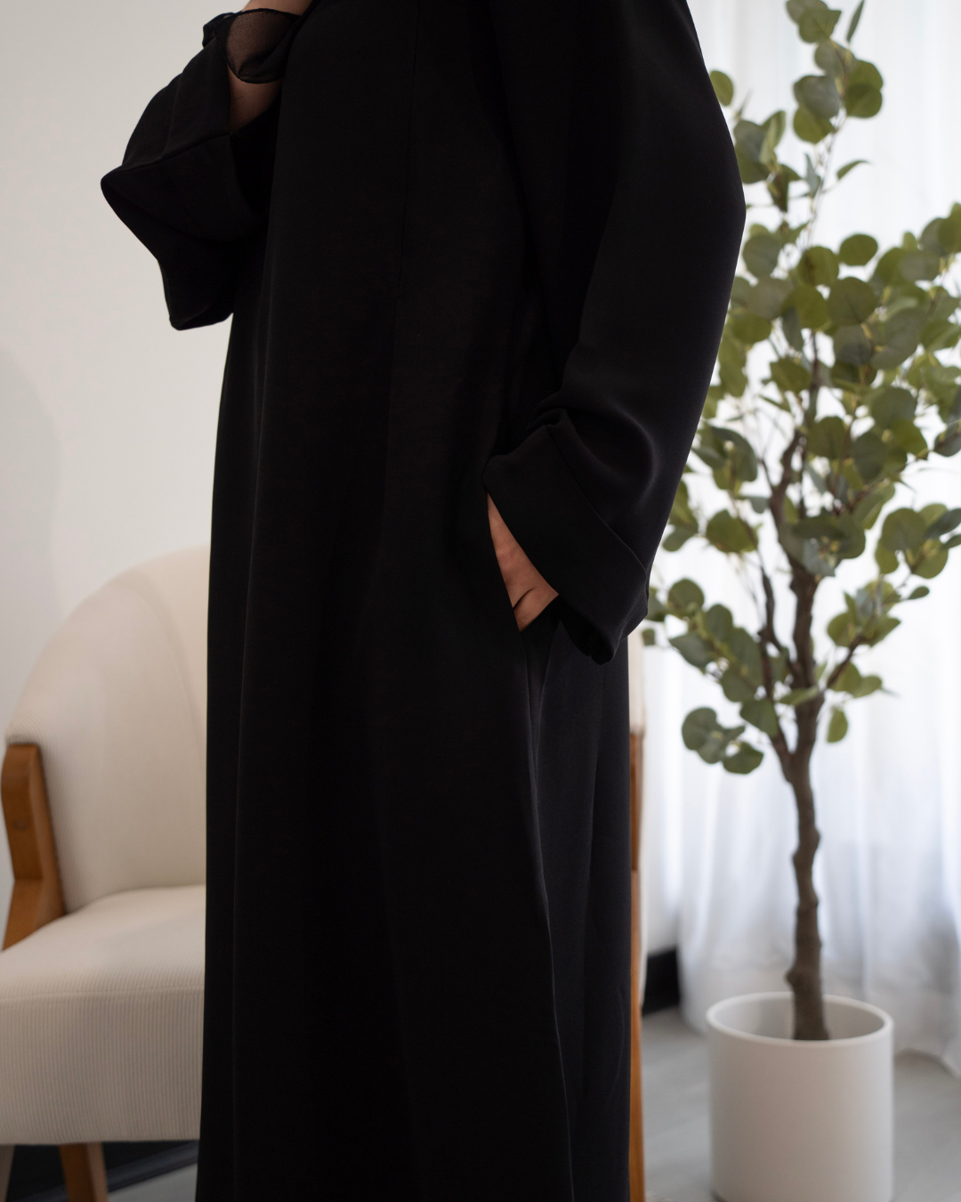 Breastfeeding Abaya | Black