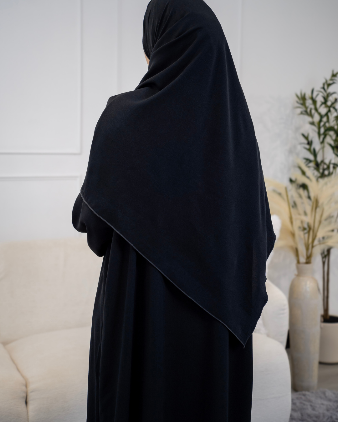 3 Piece Abaya Set | Black