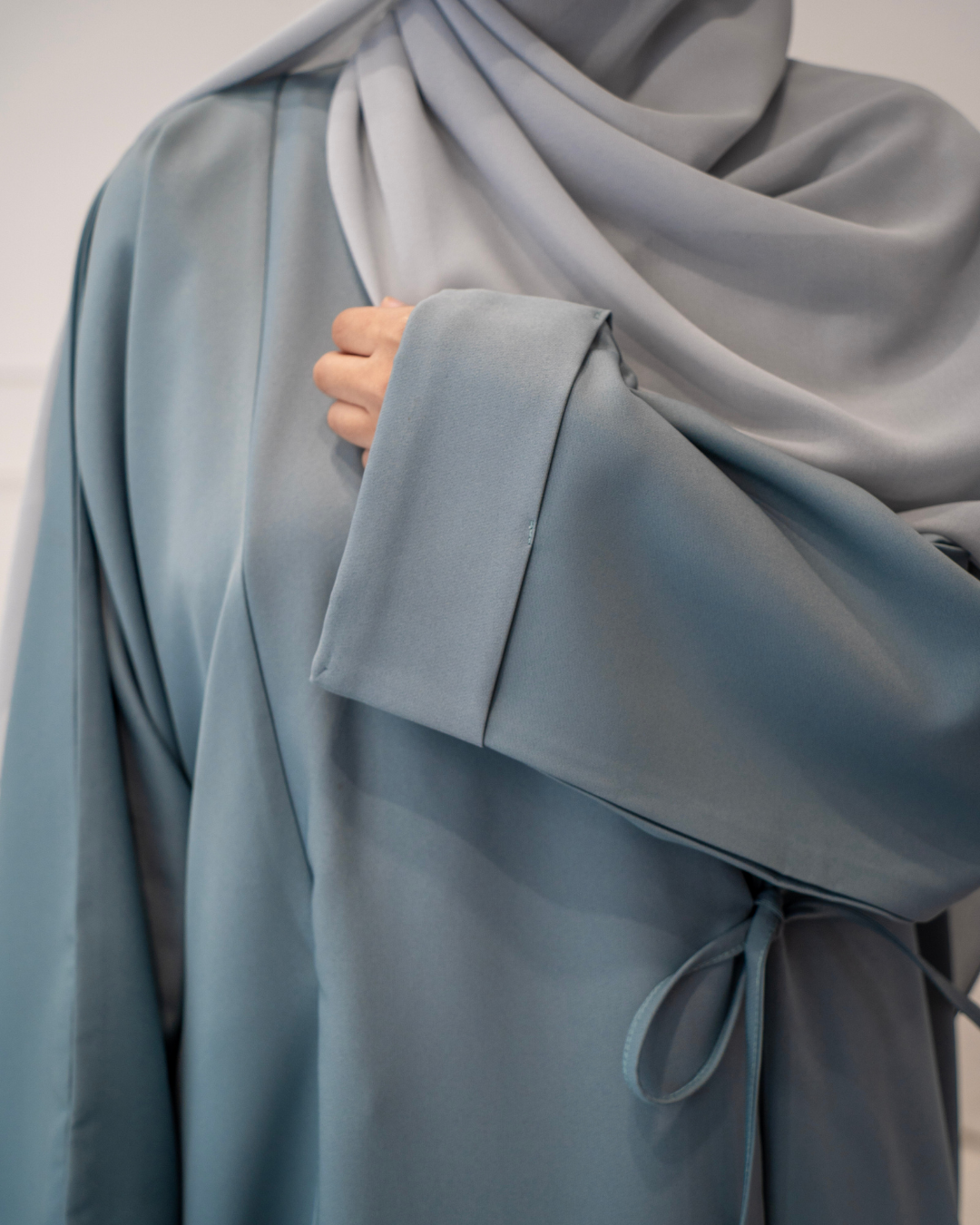 Side Wrap Abaya | Blue