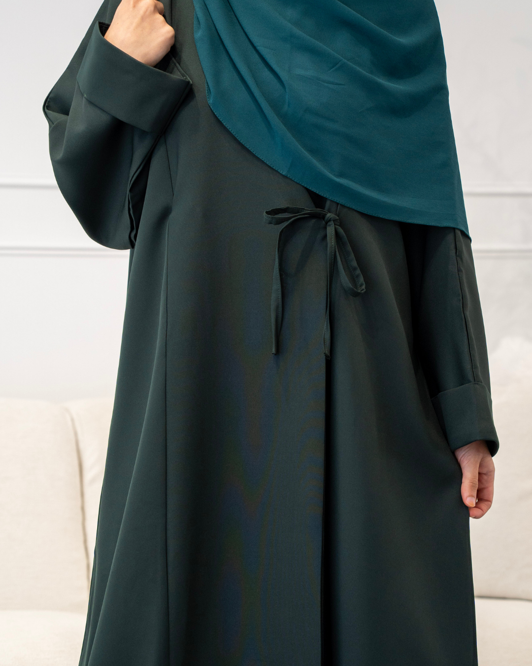 Side Wrap Abaya | Emerald