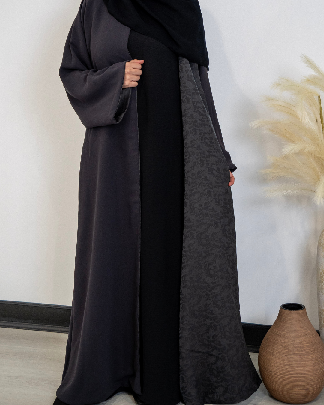 Double-Sided Abaya | Grey