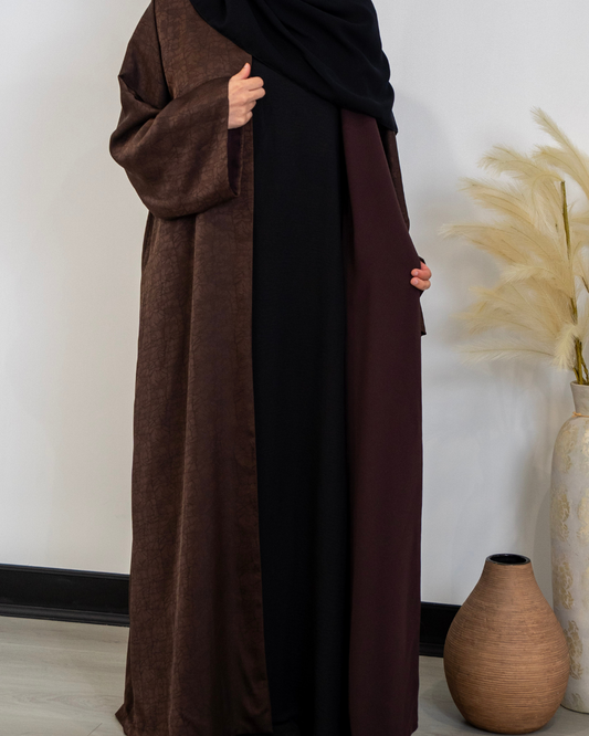 Double-Sided Abaya | Brown