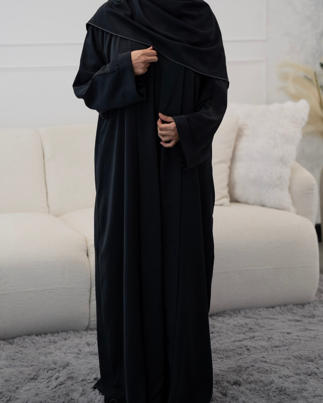 3 Piece Abaya Set | Black
